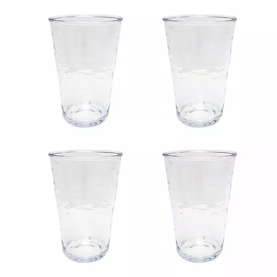Food Network™ 4-pc. Clear Textured Acrylic Highball Glass Set - Image 2
