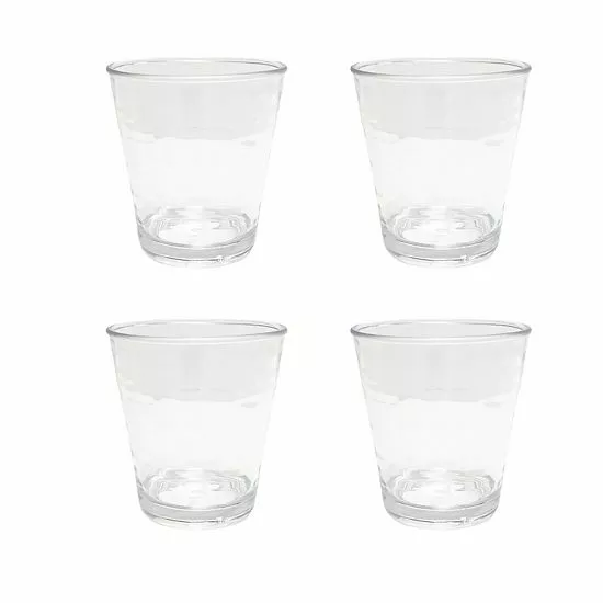 Food Network™ 4-pc. Clear Textured Acrylic Double Old-Fashioned Glass Set - Image 2