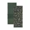 Food Network™ Jacquard Leaves Kitchen Towel 2-pk. Sycamore