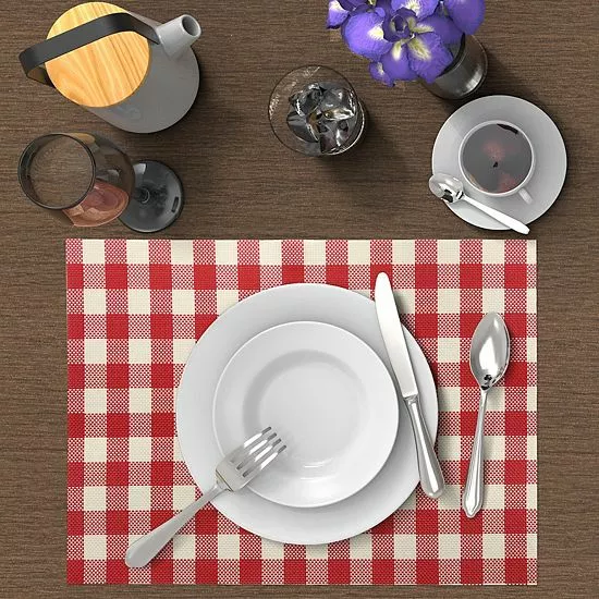 Food Network™ Vinyl Gingham Placemat 4-pk. - Image 2