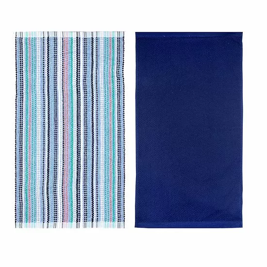 Food Network™ Awning Stripe Kitchen Towel 2-pk. Brown - Image 3
