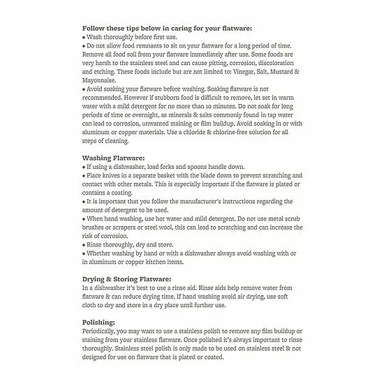 Food Network™ Flat Iron 16-pc. Flatware Set - Image 6