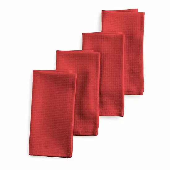 Food Network™ Easy-Care Woven Dinner Napkin 4-pk. Garnet - Image 8
