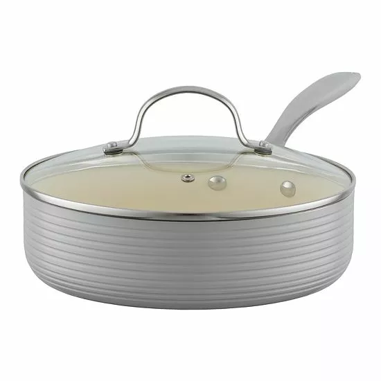 Food Network™ Farmstead 10-pc. Nonstick Ceramic Cookware Set Light Blue - Image 4