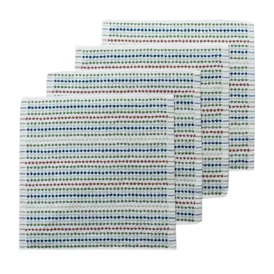 Food Network™ Awning Stripe Dishcloth 4-pk. Multi Cool - Image 4