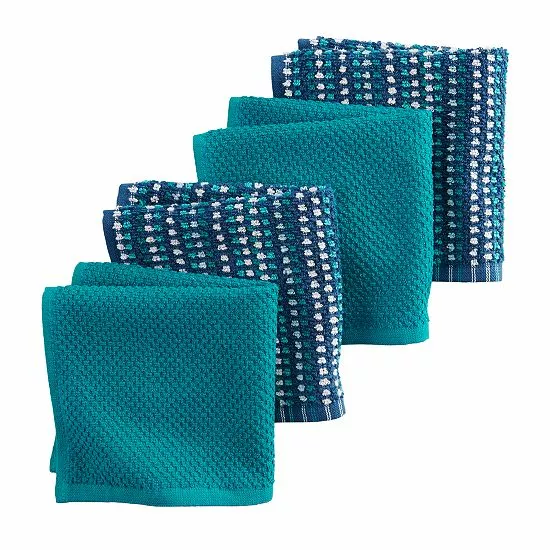 Food Network™ Awning Stripe Dishcloth 4-pk. Multi Cool - Image 8