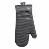 Food Network™ Stripe Silicone Oven Mitt Black