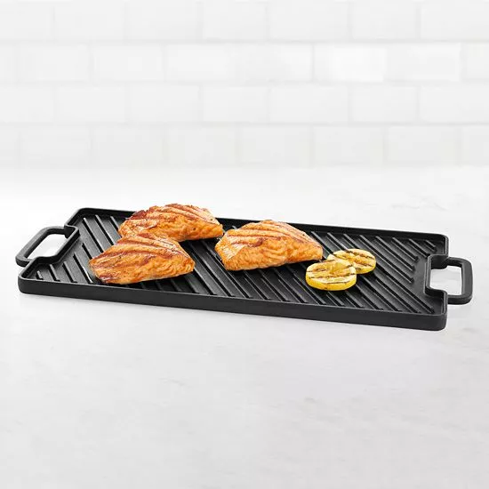 Food Network™ Pre-Seasoned Cast-Iron Reversible Grill - Image 3