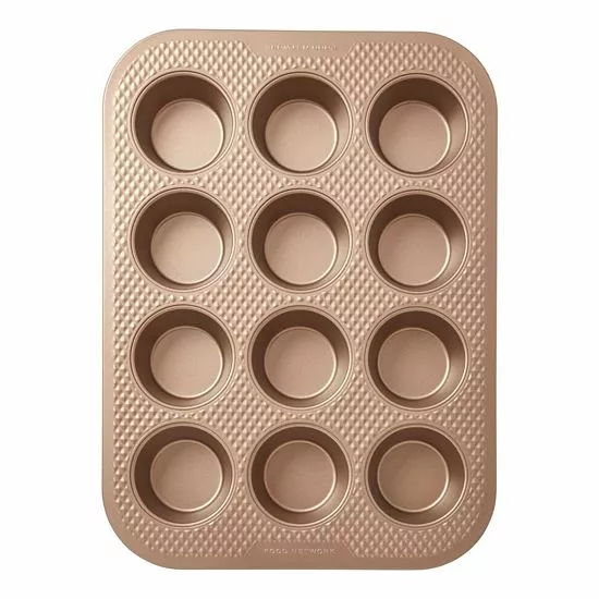 Food Network™ Textured Performance Series 12-Cup Nonstick Muffin Pan Bronze