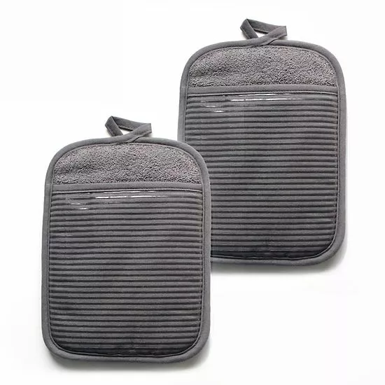 Food Network™ Silicone Pot Holder Set Khaki - Image 3