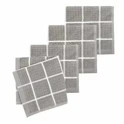 Food Network® Windowpane Grid Dishcloth 4-pk. Blue