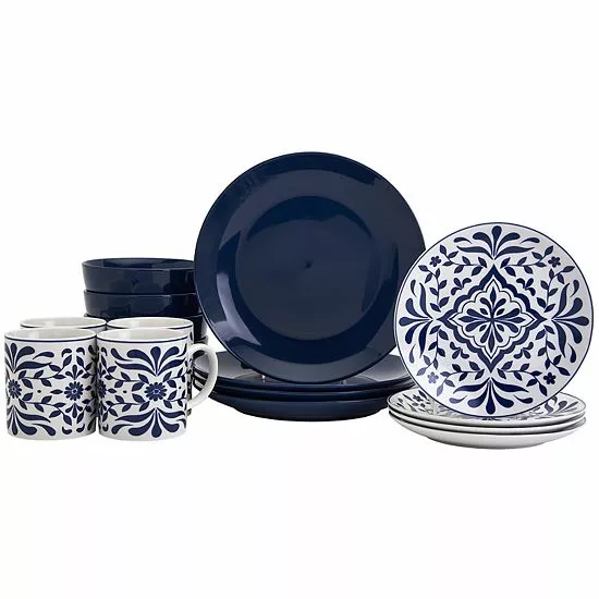 Food Network™ Bjorn Navy 16-pc. Dinnerware Set