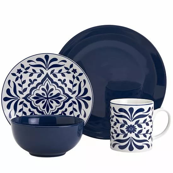 Food Network™ Bjorn Navy 16-pc. Dinnerware Set - Image 2