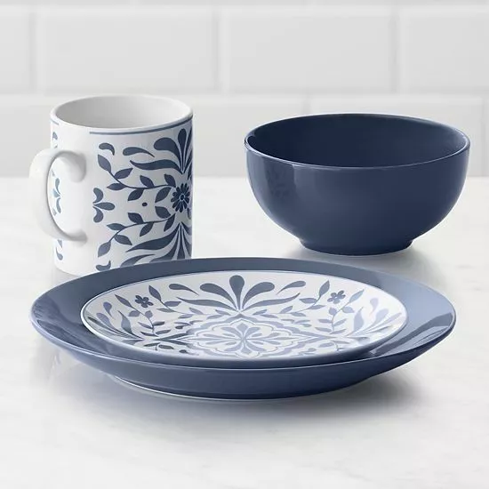 Food Network™ Bjorn Navy 16-pc. Dinnerware Set - Image 3